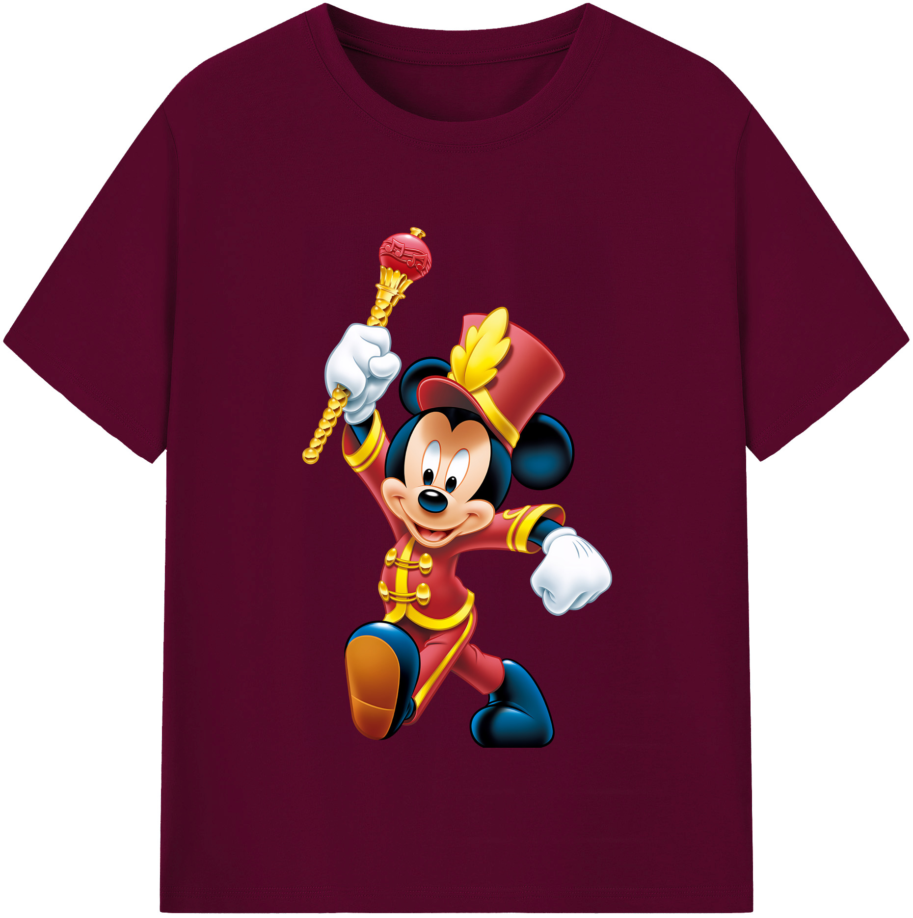 ミッキーマウス Mickey Mouse レディースカジュアルプリントTシャツ（綿100％）